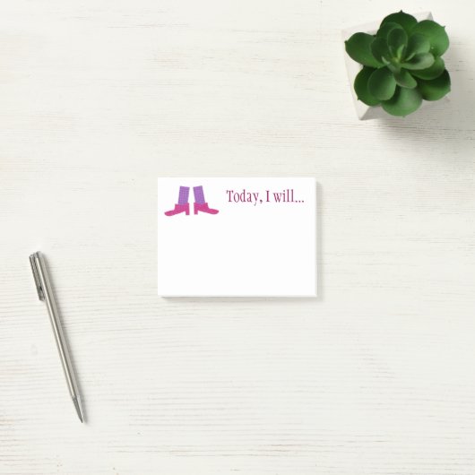 Post-it® Notes collantes faites sur commande de chaussures (Bureau)