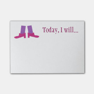 Post-it® Notes collantes faites sur commande de chaussures