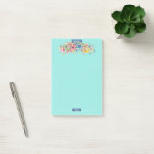 Post-it® Notes collantes (Floral Blue-Notes2)RFPMDesigns ©️ (Bureau)