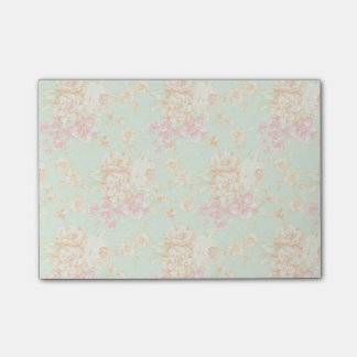 Post-it® Notes collantes florales de joli impression simple