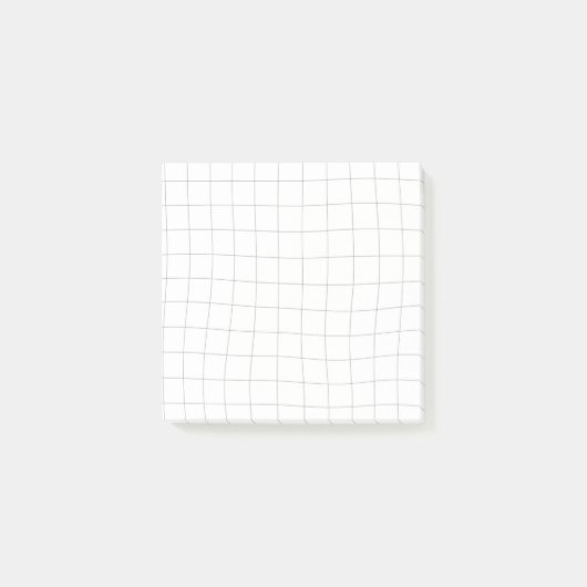 Post-it® Notes collantes Grille Vave - Noir et Blanc (Devant)