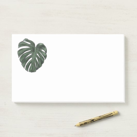 Post-it® Notes collantes Monstera (Sur un bureau)