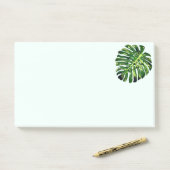 Post-it® Notes collantes pour feuille Monstera (Sur un bureau)