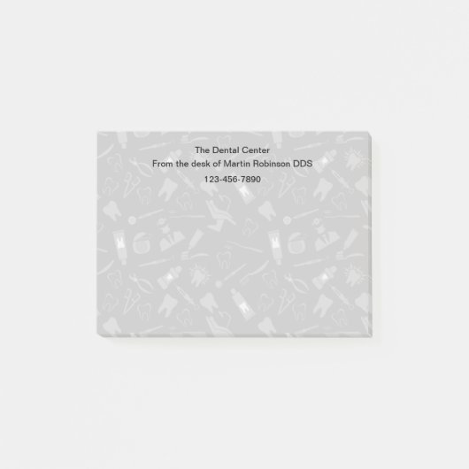 Post-it® Notes collantes pour le Motif dentiste (Devant)