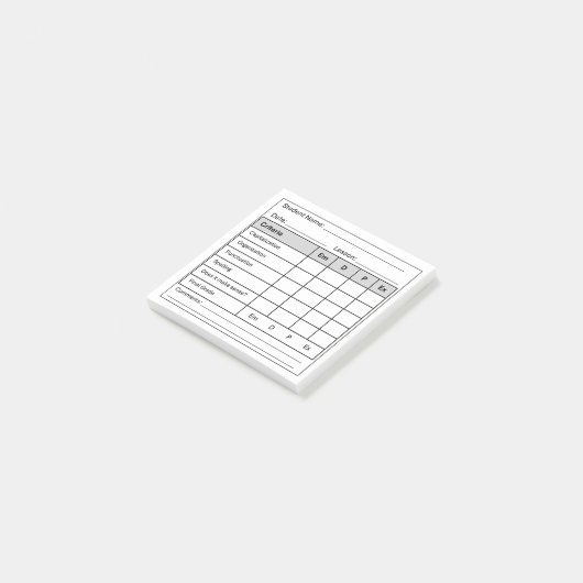 Post-it® Notes collantes pour l'enseignant pour l'écriture  (Incliné)