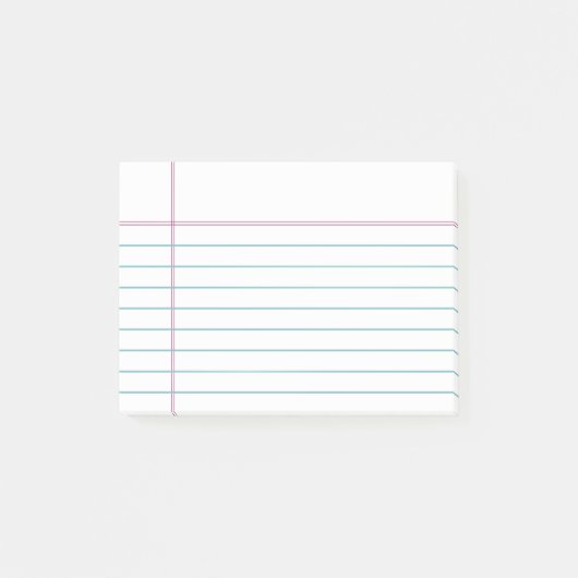Post-it® Notes collantes rayées personnalisables de papier (Devant)