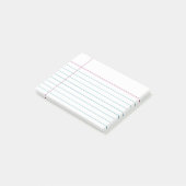 Post-it® Notes collantes rayées personnalisables de papier (Incliné)