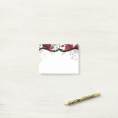 Post-it® Notes collantes Roses blanches Or Géométrique (Sur un bureau)