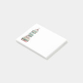 Post-it® Notes collantes roses et bleues de Bookstack (Incliné)