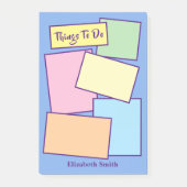 Post-it® Notes collantes simples Couleurs pastel papier (Devant)