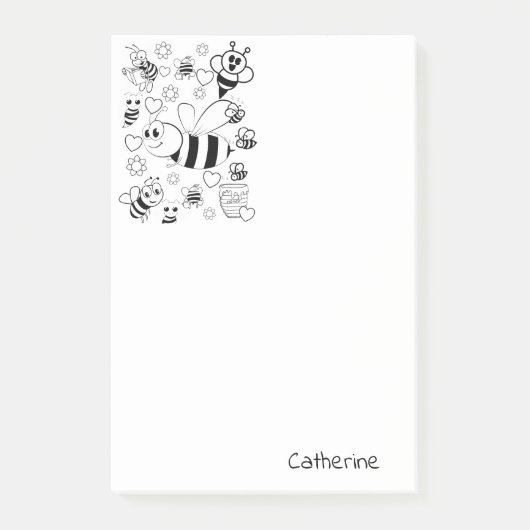 Post-it Notes Coloration Bumblebee Abeille (Devant)