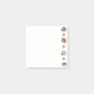 Post-It Notes Colorés de Plantes Succulentes