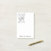 Post-it Notes Coloriage Chats Chatons (Sur un bureau)