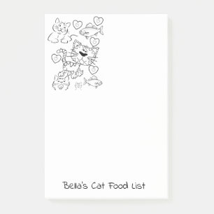 Post-it Notes Coloriage Chats Chatons