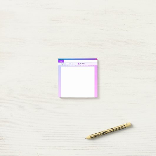 Post-it® notes computerdocument (Op bureau)