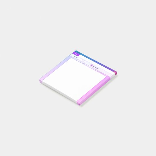 Post-it® notes computerdocument (Schuin)