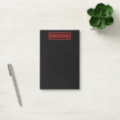 Post-it Notes confidentiels noirs (Bureau)
