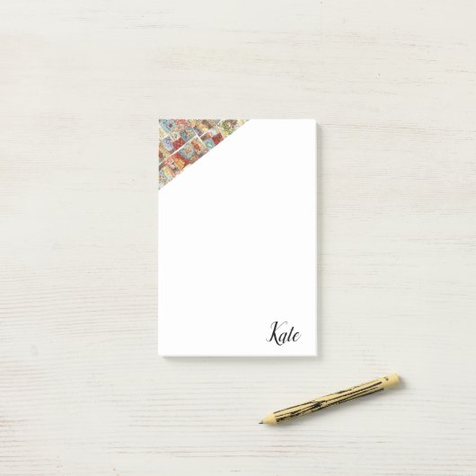 Post-it Notes Couture Vintage (Sur un bureau)