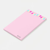 Post-it Notes Crème Glacée Rose (Incliné)