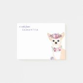 Post-it® Notes d'alimentation des fleurs du Chihuahua (Devant)