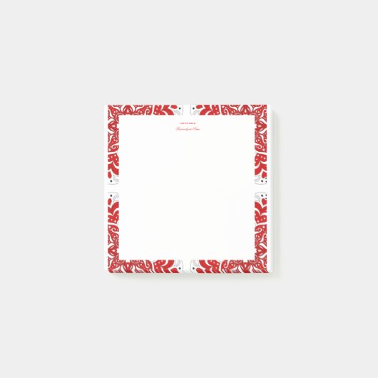 Post-it® Notes d'amour complexes - Rouge - Publier (Devant)