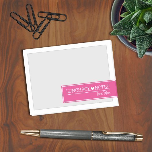 Post-it® Notes d'amour de la boîte de déjeuner