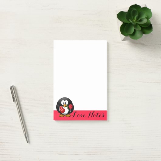 Post-it® Notes d'amour de pingouin post-it (Bureau)