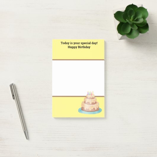 Post-it® Notes d'anniversaire, Notes postales (Bureau)