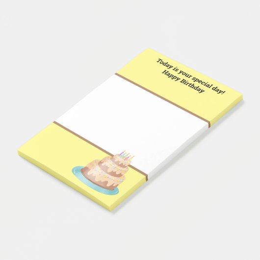 Post-it® Notes d'anniversaire, Notes postales (Incliné)