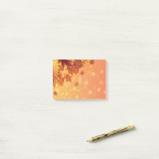 Post-it® Notes d'après automne (Sur un bureau)