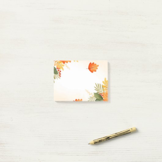 Post-it® Notes d'après automne (Sur un bureau)