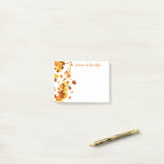 Post-it® Notes d'après automne (Sur un bureau)