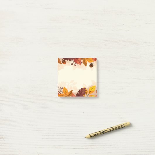 Post-it® Notes d'après automne (Sur un bureau)