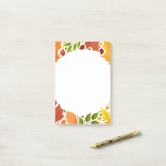 Post-it® Notes d'après automne (Sur un bureau)