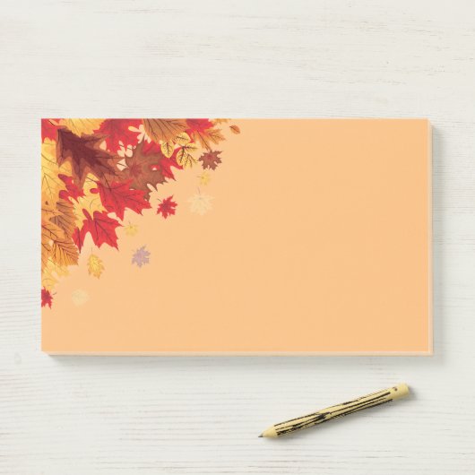 Post-it® Notes d'après automne (Sur un bureau)