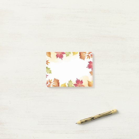 Post-it® Notes d'après automne (Sur un bureau)