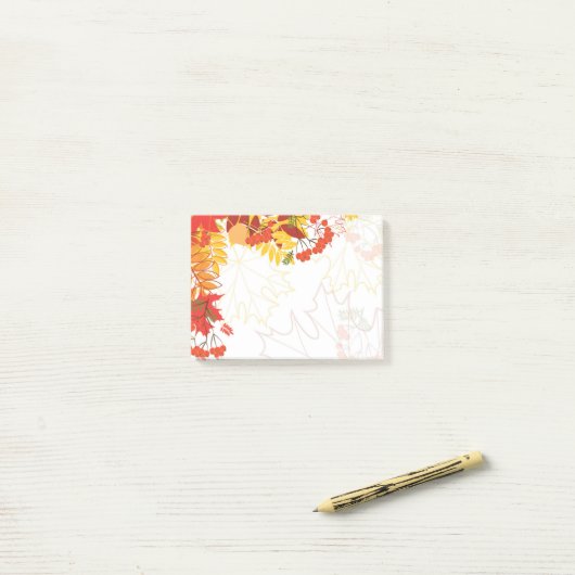 Post-it® Notes d'après automne (Sur un bureau)