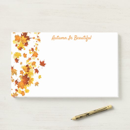 Post-it® Notes d'après automne (Sur un bureau)