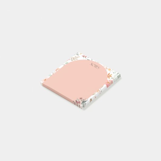 Post-it® Notes d'arc Whimsy Bloom (Incliné)