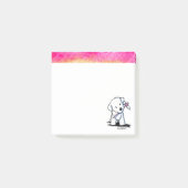 Post-it® Notes d'Art Bichon Rose Et Or (Devant)
