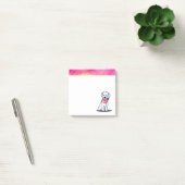 Post-it® Notes d'Art Bichon Rose Et Or (Bureau)