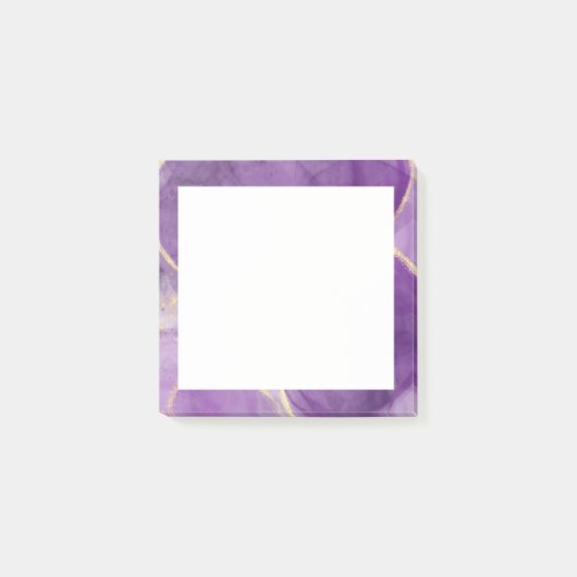 Post-it® Notes d'art sur l'encre d'alcool moderne violet (Devant)