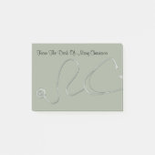 Post-it® Notes d'articles sur le thème du stéthoscope Médic (Devant)