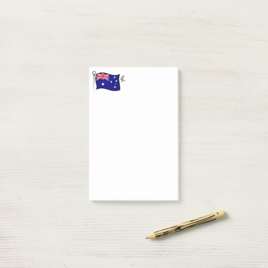 Post-it® Notes d'Australie (Sur un bureau)