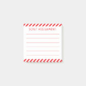 Post-it® Notes d'auto-affectation Elf Scout Père Noël (Devant)