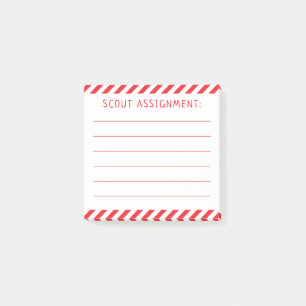 Post-it® Notes d'auto-affectation Elf Scout Père Noël