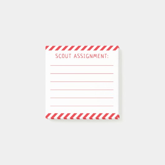 Post-it® Notes d'auto-affectation Elf Scout Père Noël (Devant)