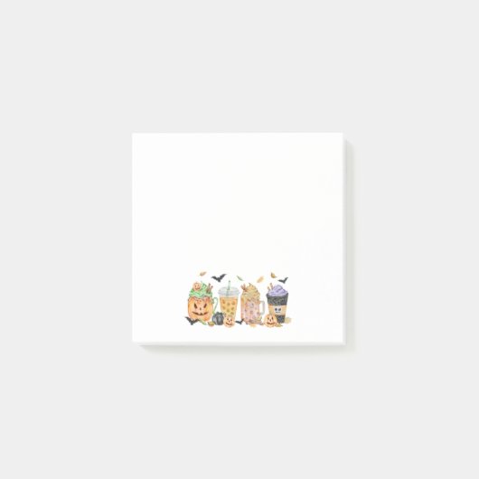 Post-it® Notes d'auto-collage citrouille mignon (Devant)
