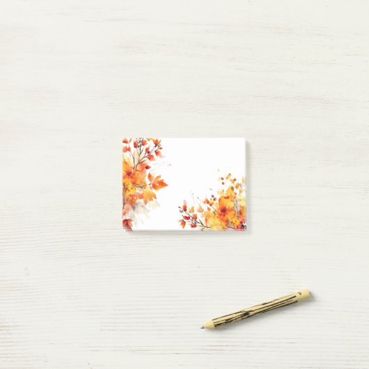 Post-it® Notes d'automne (Sur un bureau)