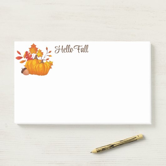 Post-it® Notes d'automne (Sur un bureau)